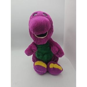 Vintage Barney The Dinosaur 15" Plush 1992 Lyons Group Purple Stuffed Animal Toy